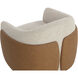 Caris Santa Cruz Oatmeal / Milliken Cognac Swivel Lounge Chair